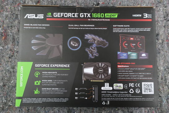 Grafikkort ASUS Phoenix GTX 1660 Super 6 GB