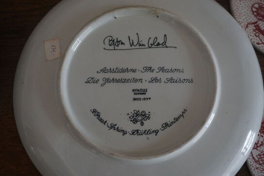 12 stk. BJØRN WIINBLAD platter + tallerken