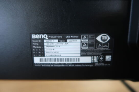 2 pcs. 27" Monitors BENQ GL2760-T