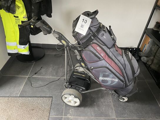 El-golfvogn inkl. golfbag, POWAKADDY FREEWAY SPORT4