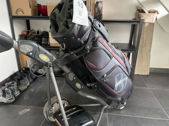 El-golfvogn inkl. golfbag, POWAKADDY FREEWAY SPORT4