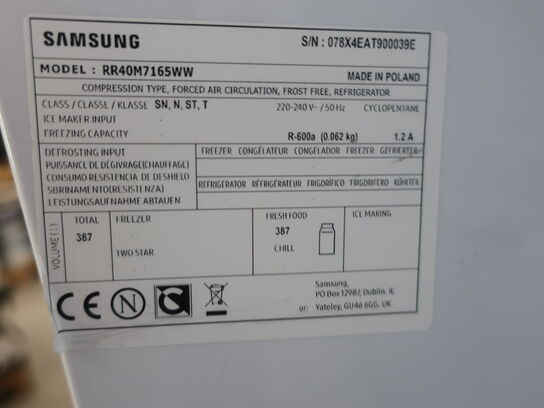 Køleskab SAMSUNG RR40M7165WW