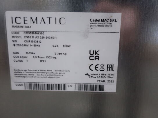 Ismaskine ICEMATIC CS50 M AX