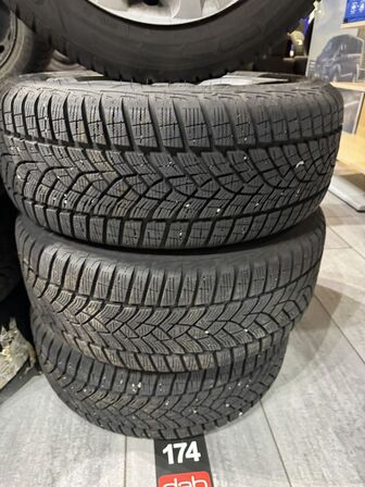 4 stk. Stålfælge 16" med Goodyear 215/55R16 vinterdæk