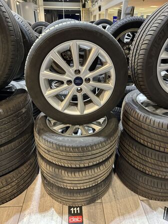 4 stk. Ford Alufælge 16" med Michelin 195/55R16 dæk