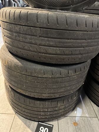 4 stk. Ford Alufælge 17" med Contiental 215/50ZR17 dæk