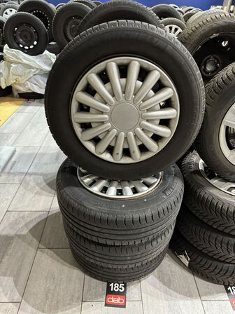 4 stk. Stålfælge 15" med Michelin 185/65R15 dæk