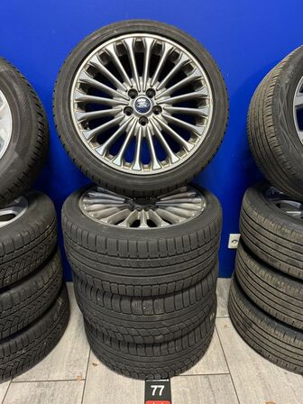 4 stk. Ford Alufælge 16" med Contiental 235/40R16 Vinterdæk