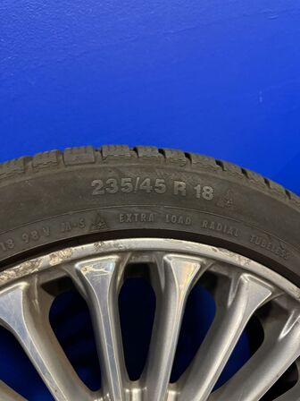 4 stk. Ford Alufælge 18" med Contiental 235/45R18 Vinterdæk