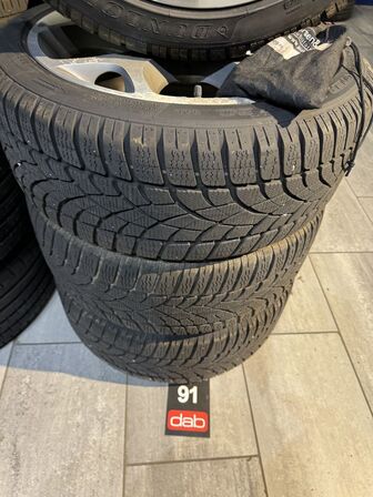 4 stk. Ford Alufælge 18" med Dunlop 225/45R18 vinterdæk