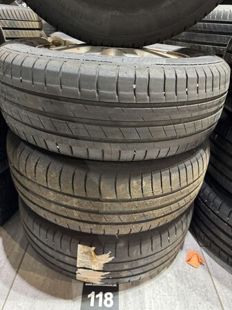 4 stk. Ford Alufælge 15" med Contiental 195/65R15 dæk