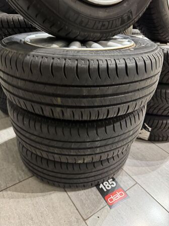 4 stk. Stålfælge 15" med Michelin 185/65R15 dæk