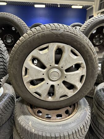 4 stk. Stålfælge 14" med Goodyear 175/65R14 dæk