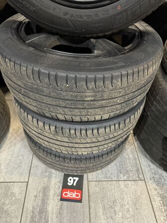 4 stk. Carmani Alufælge 16" med Michelin 205/55R16 dæk