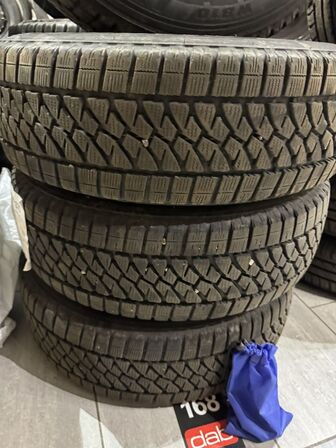 4 stk. Stålfælge 16" med Bridgestone 215/65R16 vinterdæk