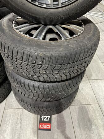 4 stk. Stålfælge 16" med Sava 215/60R16 vinterdæk