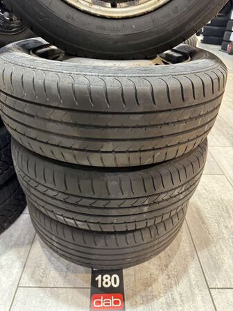 4 stk. Stålfælge 16" med Goodyear 205/60R16 dæk