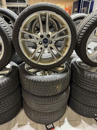 4 stk. Ford Alufælge 19" med Contiental 235/40R19 vinterdæk