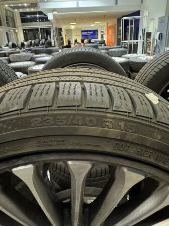 4 stk. Ford Alufælge 18" med Contiental 235/40R18 dæk