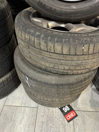 4 stk. Ford Stålfælge 16" med Goodyear 215/55R16 dæk