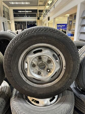 4 stk. Stålfælge 16" med Contiental 215/75R16 dæk