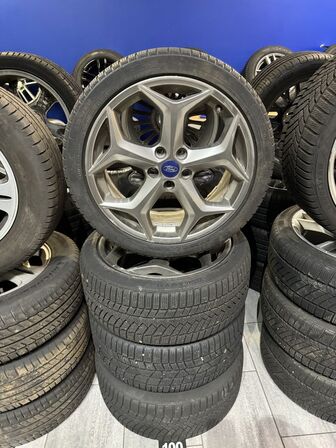 4 stk. Ford Alufælge 18" med Contiental 235/40R18 dæk