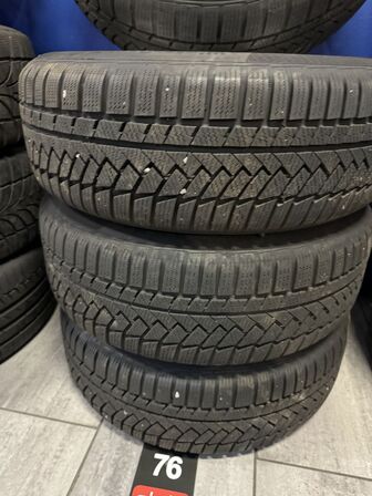 4 stk. Ford Alufælge 16" med Contiental 205/60R16 Vinterdæk