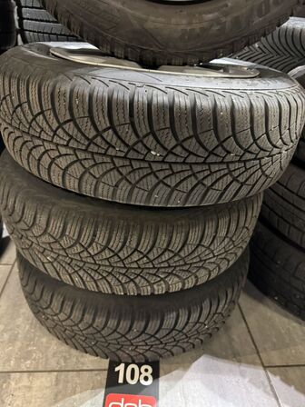 4 stk. Stålfælge 14" med Goodyear 175/65R14 dæk