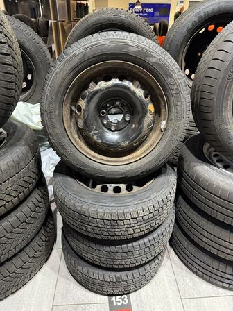 4 stk. Stålfælge 14" med HanKook 175/65R14 dæk