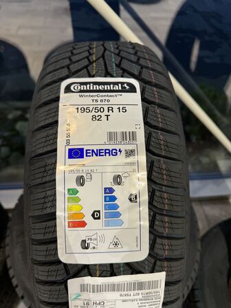 4 stk. Continental WinterContact TS 870 195/50 R15 82T