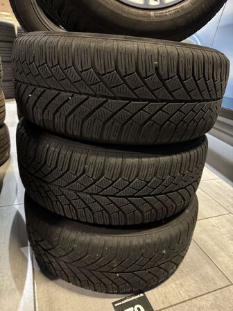 4 stk. Ford Alufælge 16" med Contiental 215/55R16 Vinterdæk