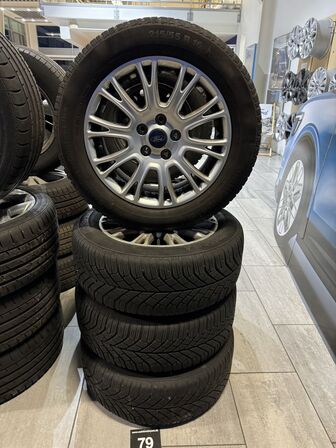 4 stk. Ford Alufælge 16" med Contiental 215/55R16 Vinterdæk