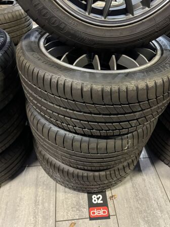 4 stk. Lenzo Alufælge 17" med Goodyear 225/50R18 dæk