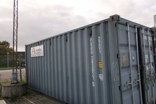 20 fods container uden indhold (læs beskrivelse)