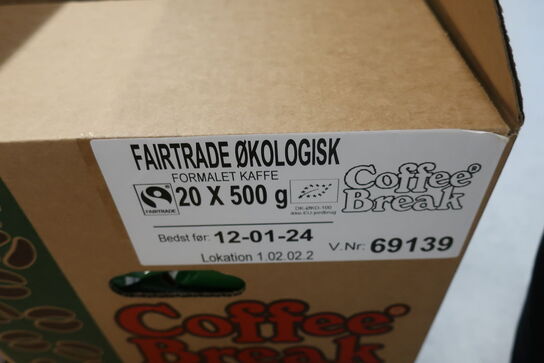 15 stk. formalet kaffe 500 gr. Øko