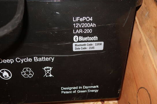 Batteri GREEN ENERGY Lithium Battery 200Ah med styringsboks