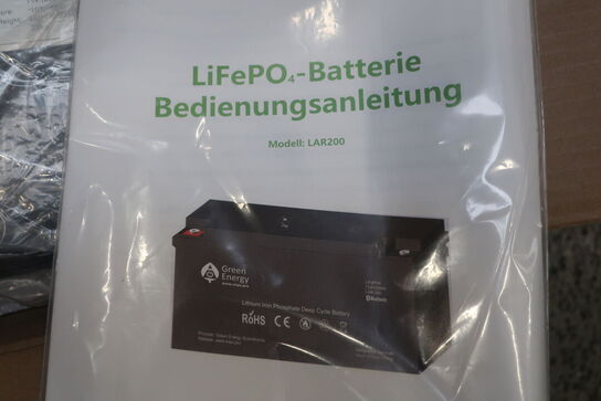 Batteri GREEN ENERGY Lithium Battery 200Ah (ubrugt)