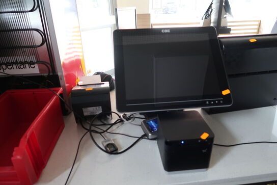 Kasseapparat CBE, bonprinter, pengeskuffe m.m.