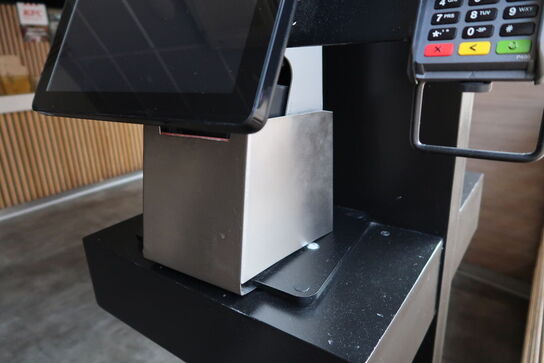 All-in-one touch computer ELO ESY22i5 med bonprinter samt dankortterminal