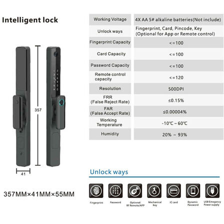 2 stk. Smart Lock Titan Premium ZC11