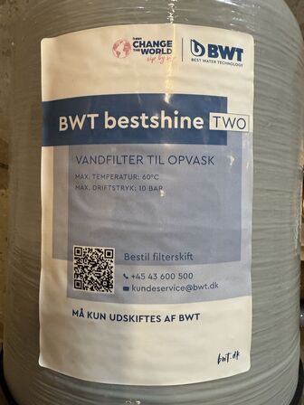 Afkalkningsflaske Bestshine Two inkl. SMS boks
