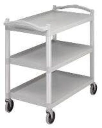 Kørebord grå m/3 hylder Cambro B1015 x D540 x H950 mm