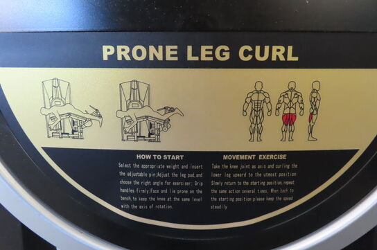 Prone leg curl