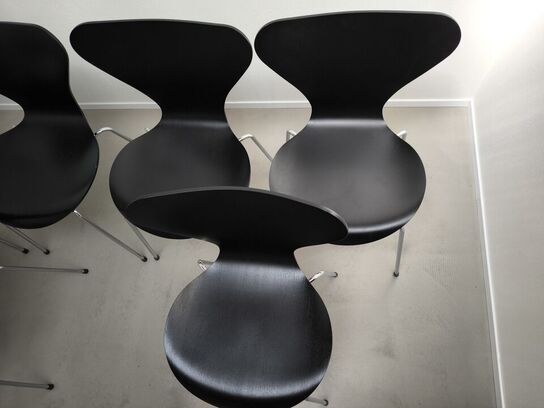 6 stk. spisebordsstole FRITZ HANSEN AJ 3107