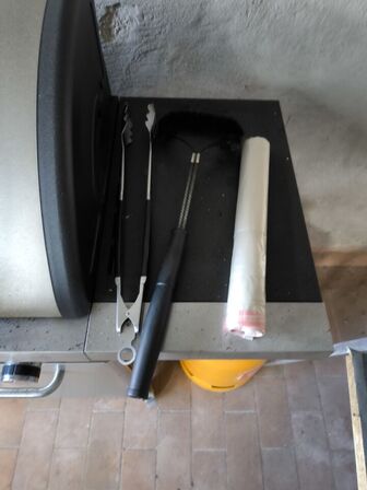 Gasgrill med gasflaske