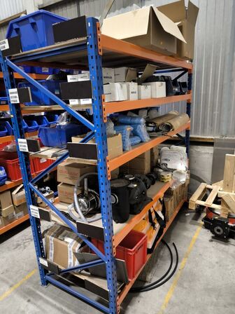 3 stk Lagerreol uden indhold