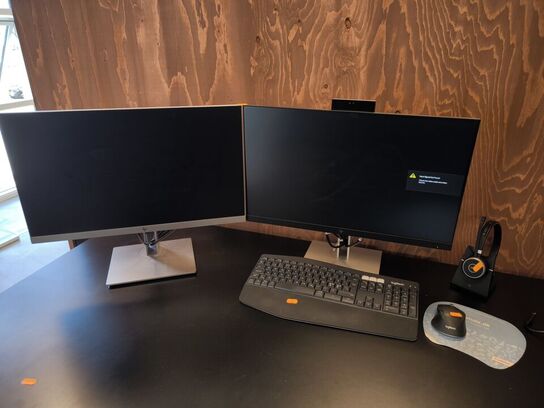 2 stk. computerskærme HP E243d 24"