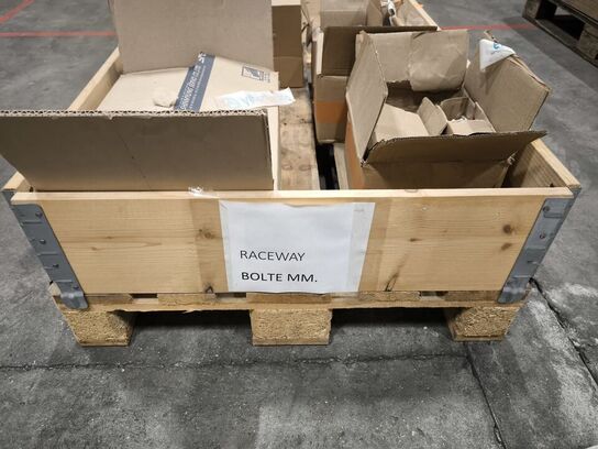 Palle med raceway bolte m.m.