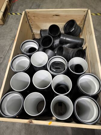 Palle med fittings PP-SILENT