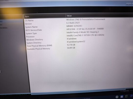 HP Zbook i7-10750H 16gb 500gb